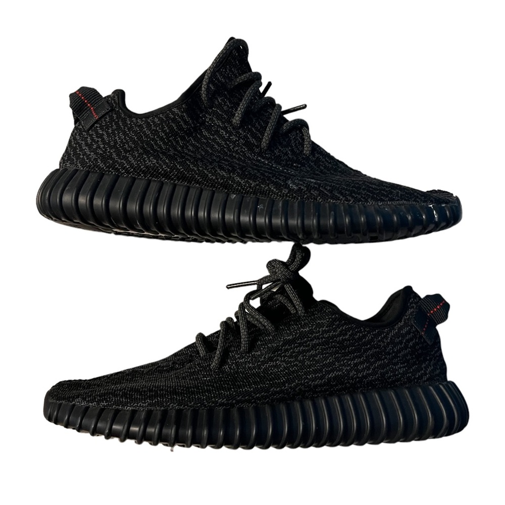 Adidas yeezy boost 350 pirate black size 11.5 kanye west sneakers shoes rare